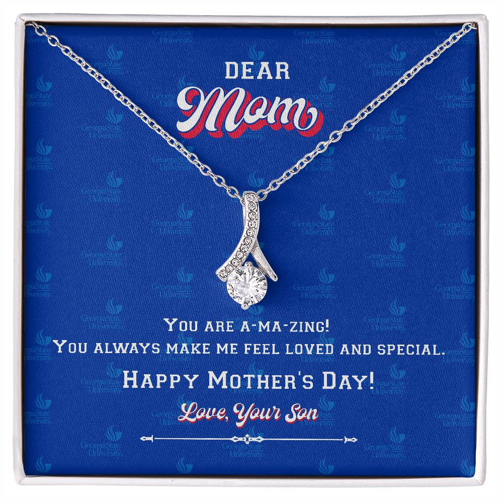 To My Mom, Georgia State University, Alluring Beauty Necklace, From Son