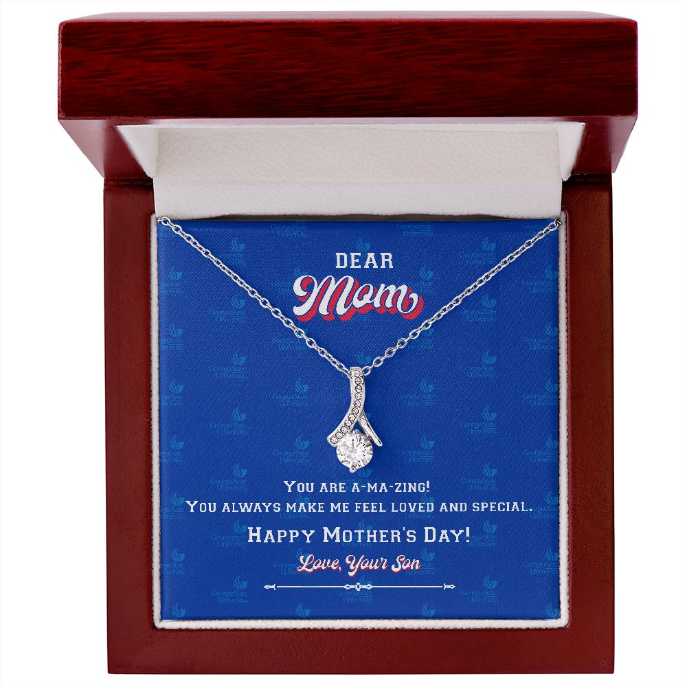 To My Mom, Georgia State University, Alluring Beauty Necklace, From Son