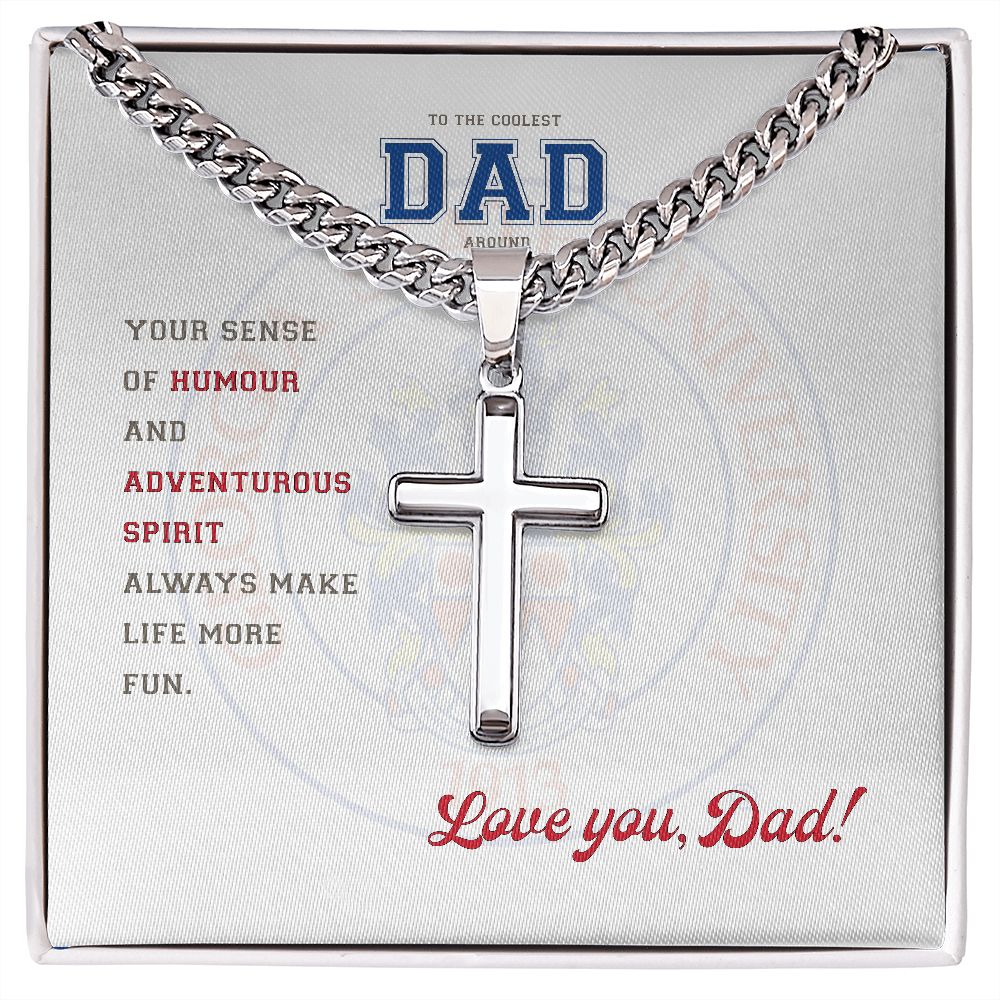 To My Dad, Georgia State University, Cuban Chain with Artisan Cross