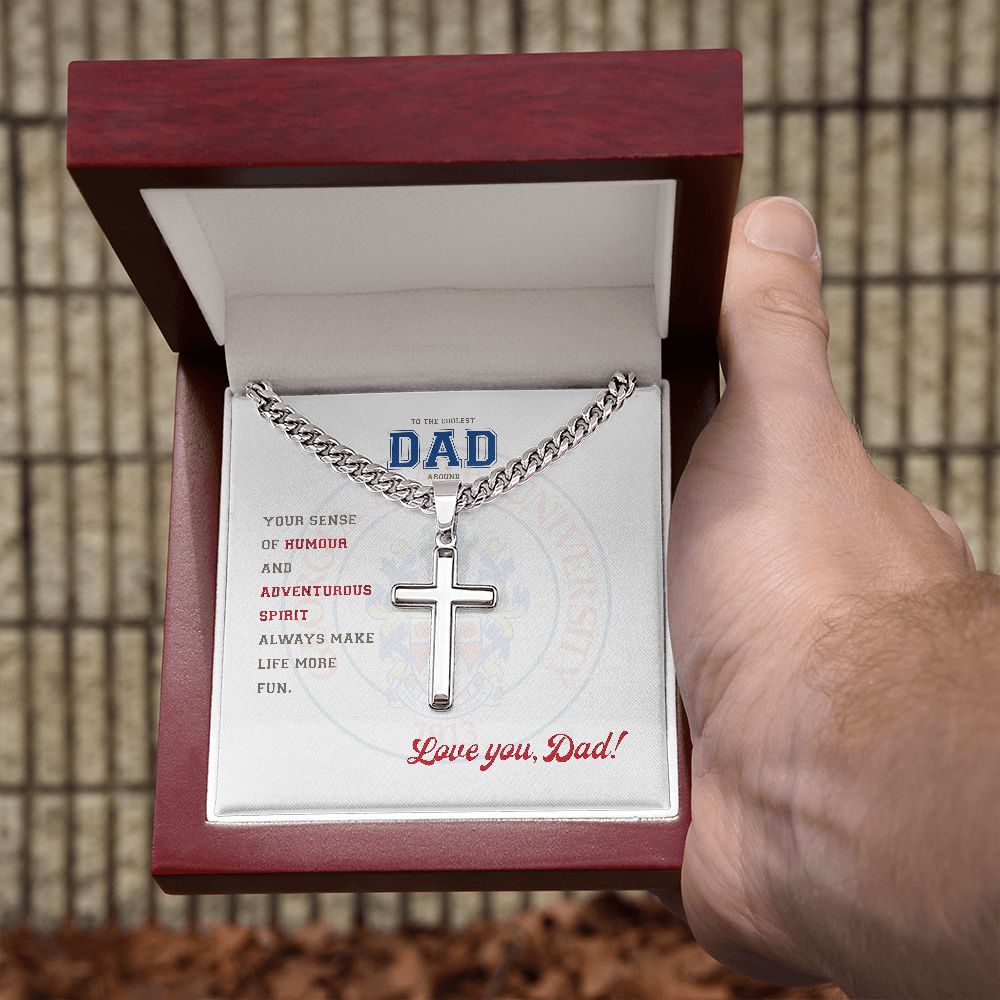 To My Dad, Georgia State University, Cuban Chain with Artisan Cross