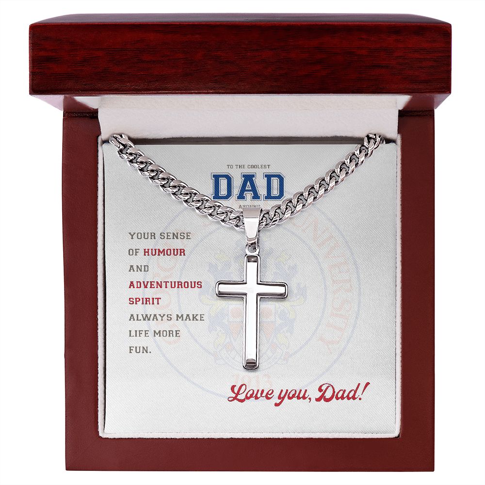 To My Dad, Georgia State University, Cuban Chain with Artisan Cross