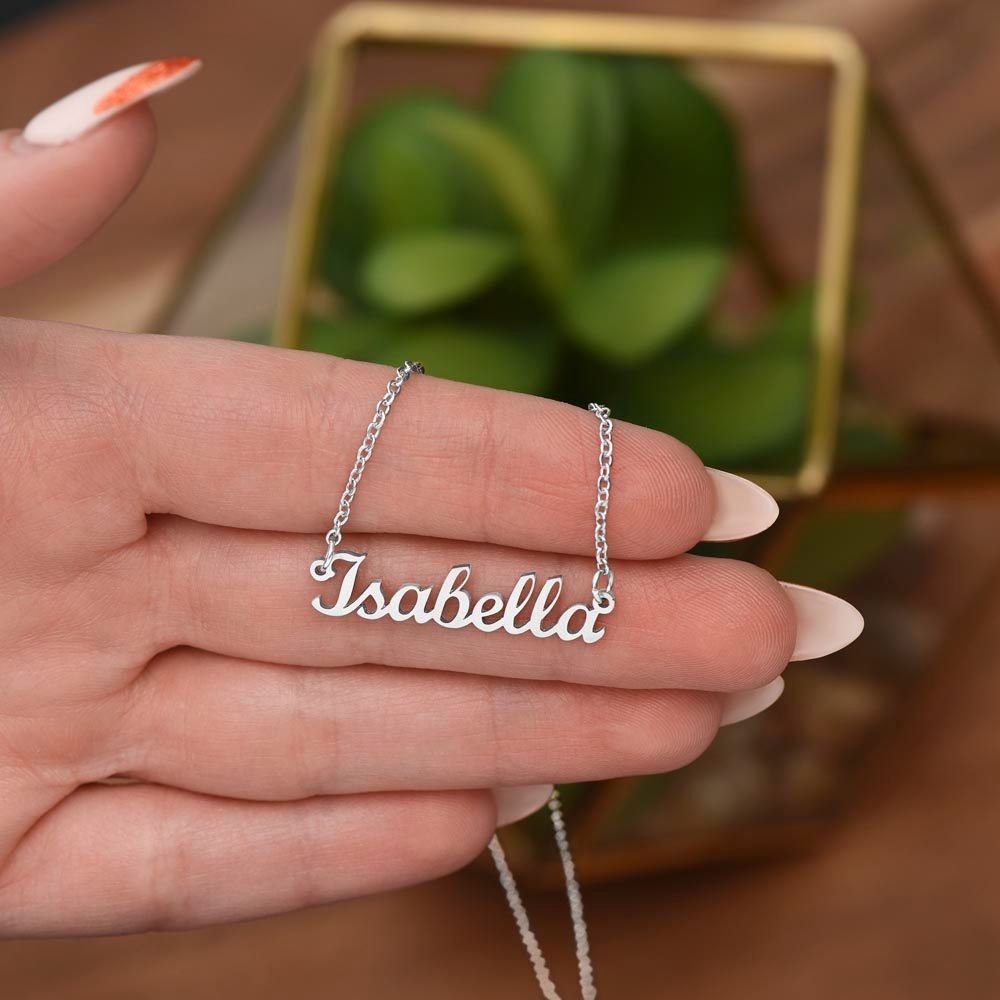 Custom Gsu letters--- Personalized Name Necklace