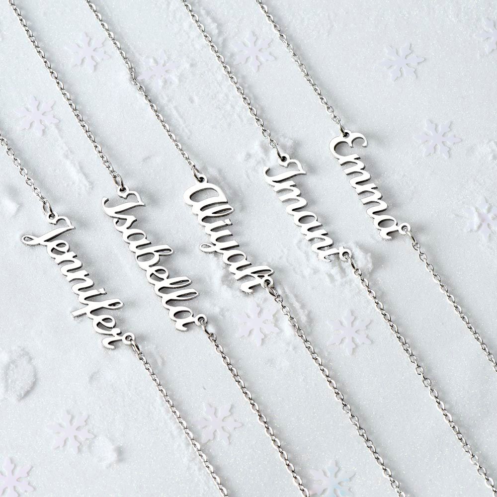 Custom Gsu letters--- Personalized Name Necklace