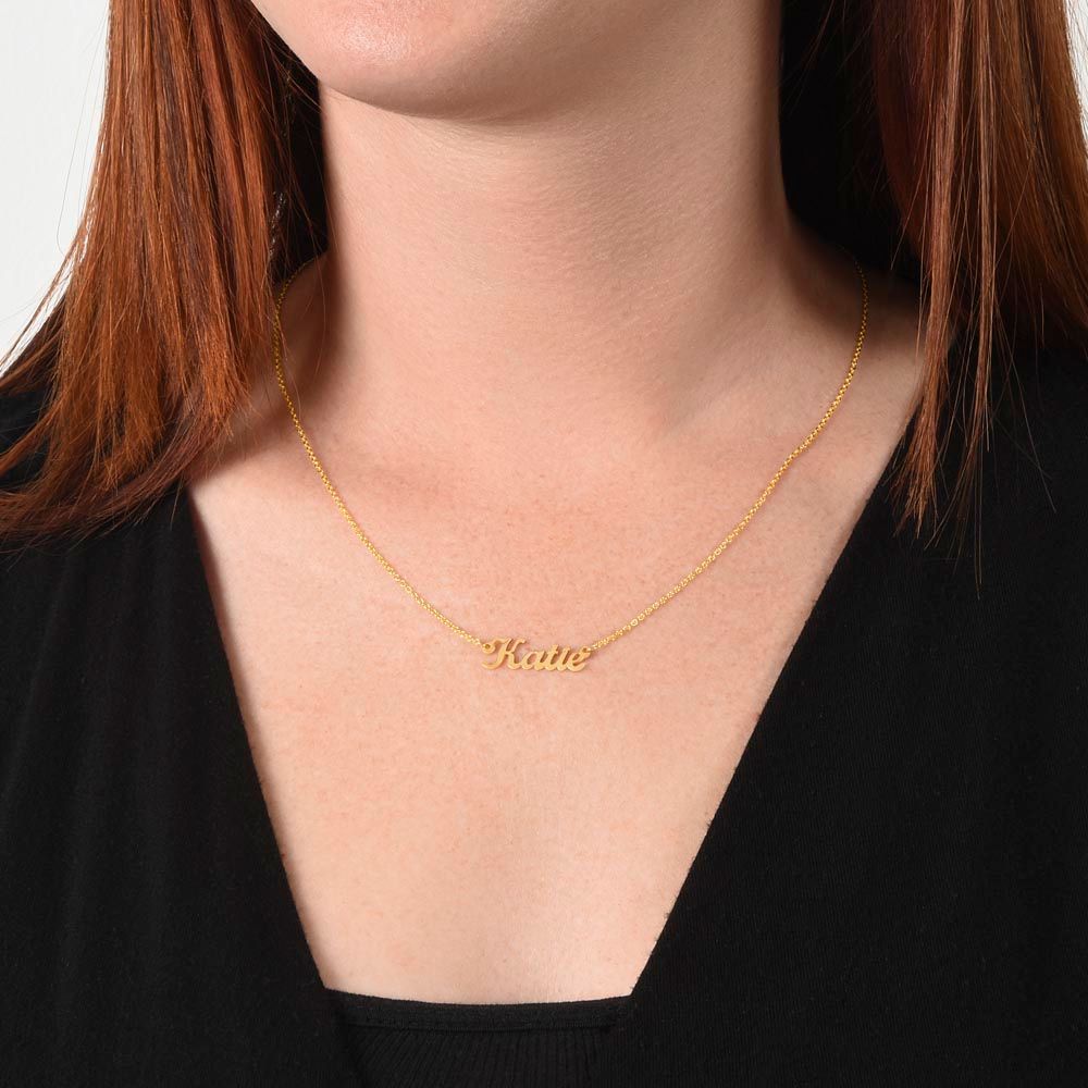 Custom Gsu letters--- Personalized Name Necklace