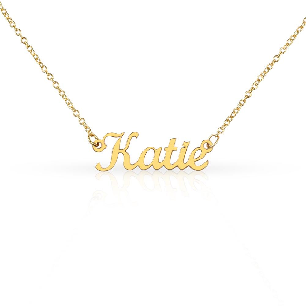 Custom Gsu letters--- Personalized Name Necklace