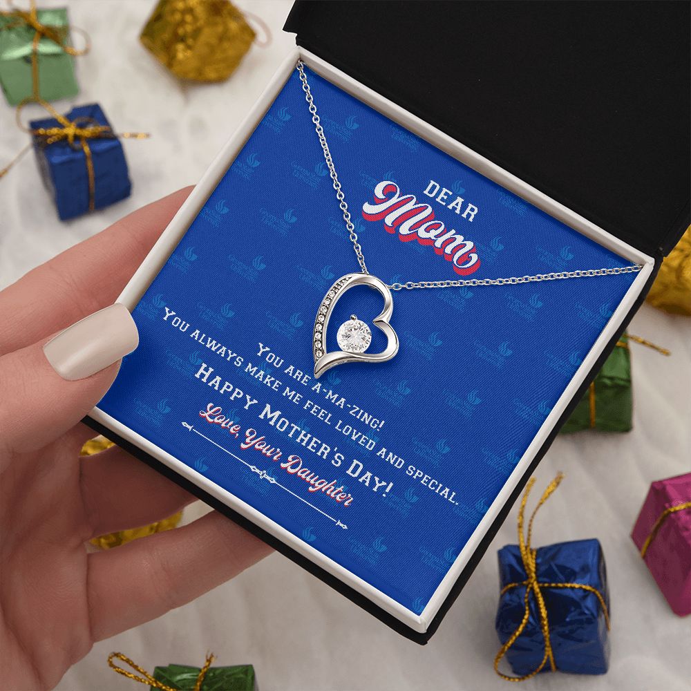 To My Mom, Georgia State University, Forever Love Necklace, From Daughter