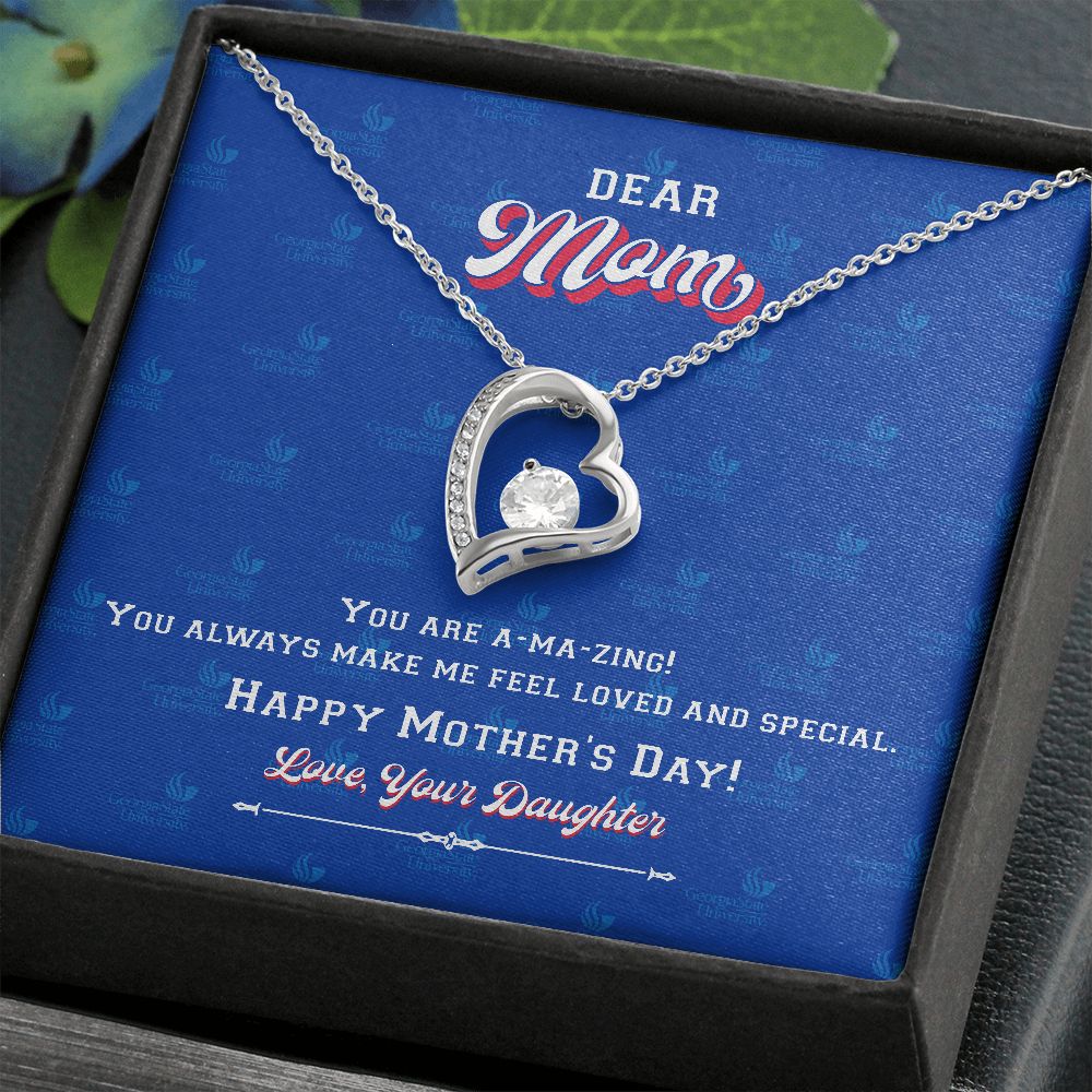 To My Mom, Georgia State University, Forever Love Necklace, From Daughter