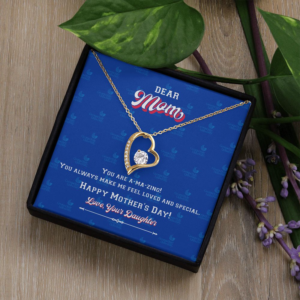 To My Mom, Georgia State University, Forever Love Necklace, From Daughter