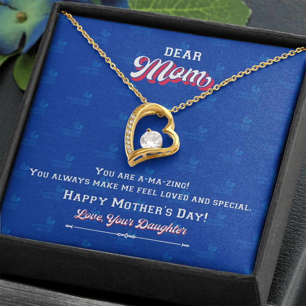 To My Mom, Georgia State University, Forever Love Necklace, From Daughter