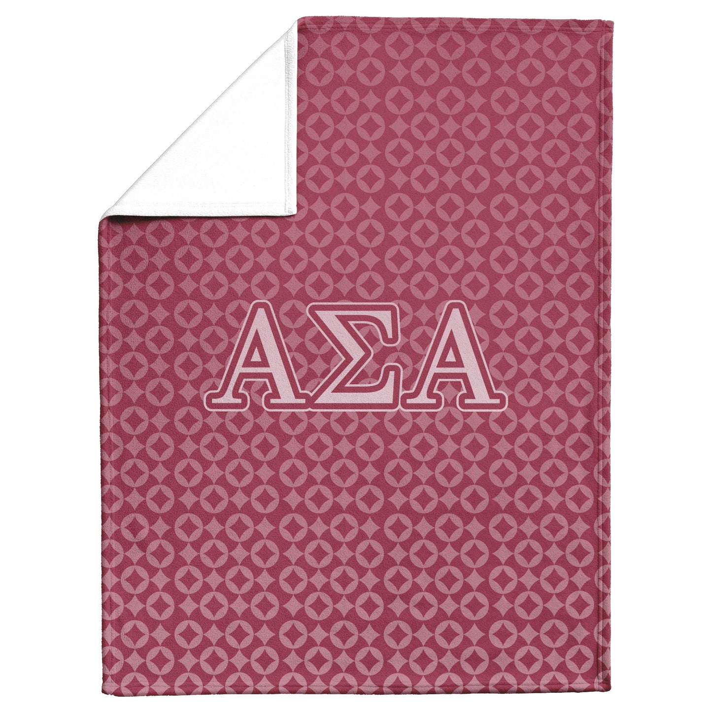 Alpha Sigma Alpha Sorority, Greek Letters Logo, Fleece Blanket