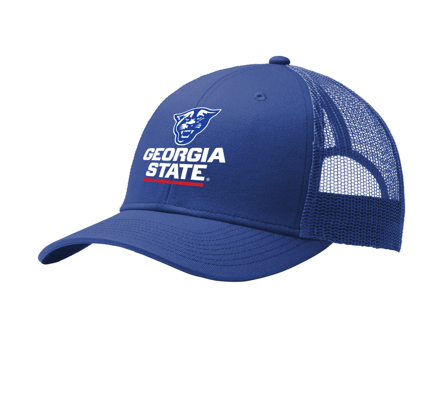 Georgia State Snapback Trucker Cap-PatriotBlue