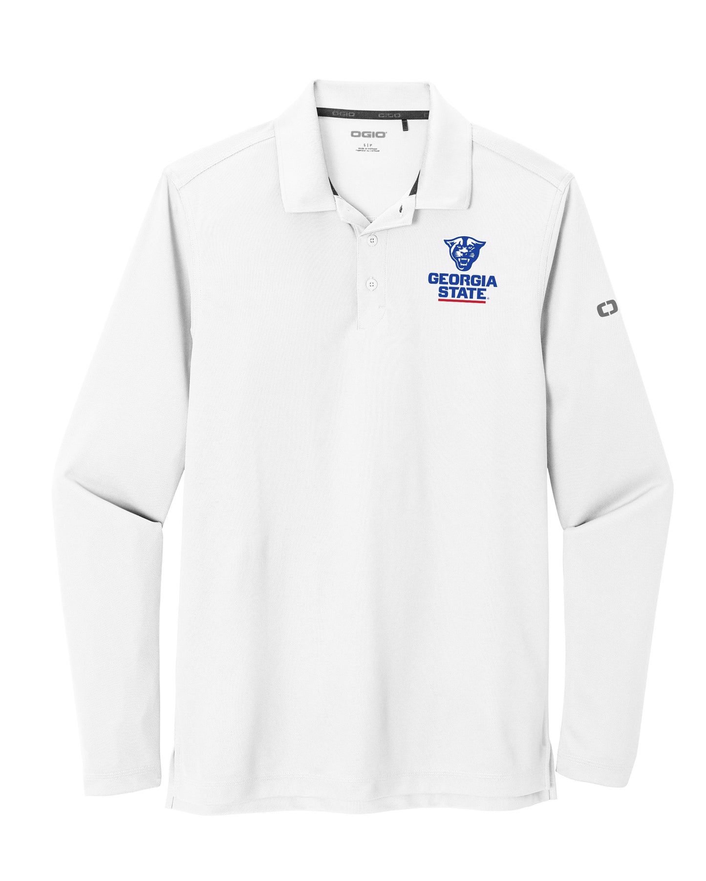Georgia State Panthers OGIO ® Caliber2.0 Long Sleeve Polo-White