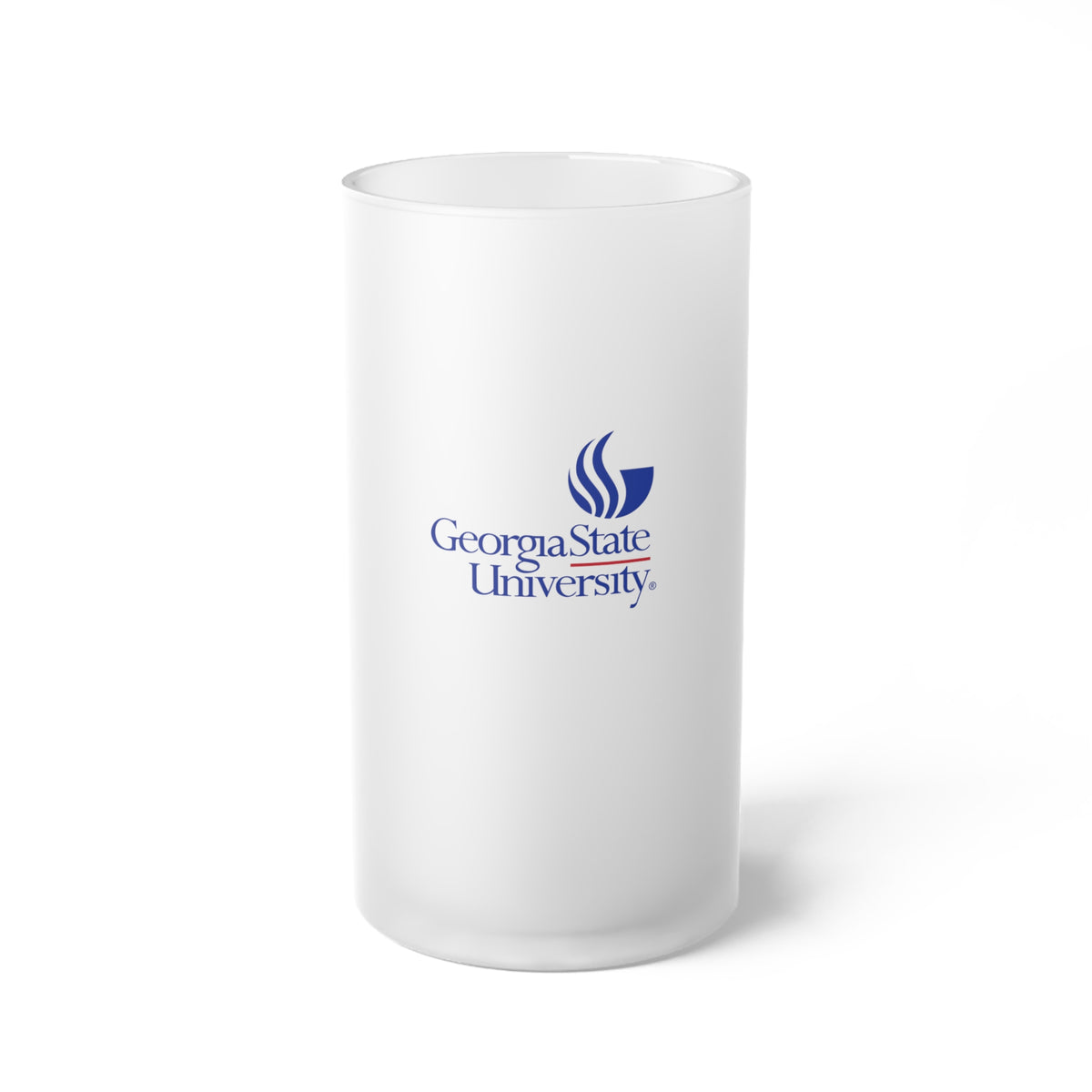 Georgia State University,  Frosted Glass Beer Mug
