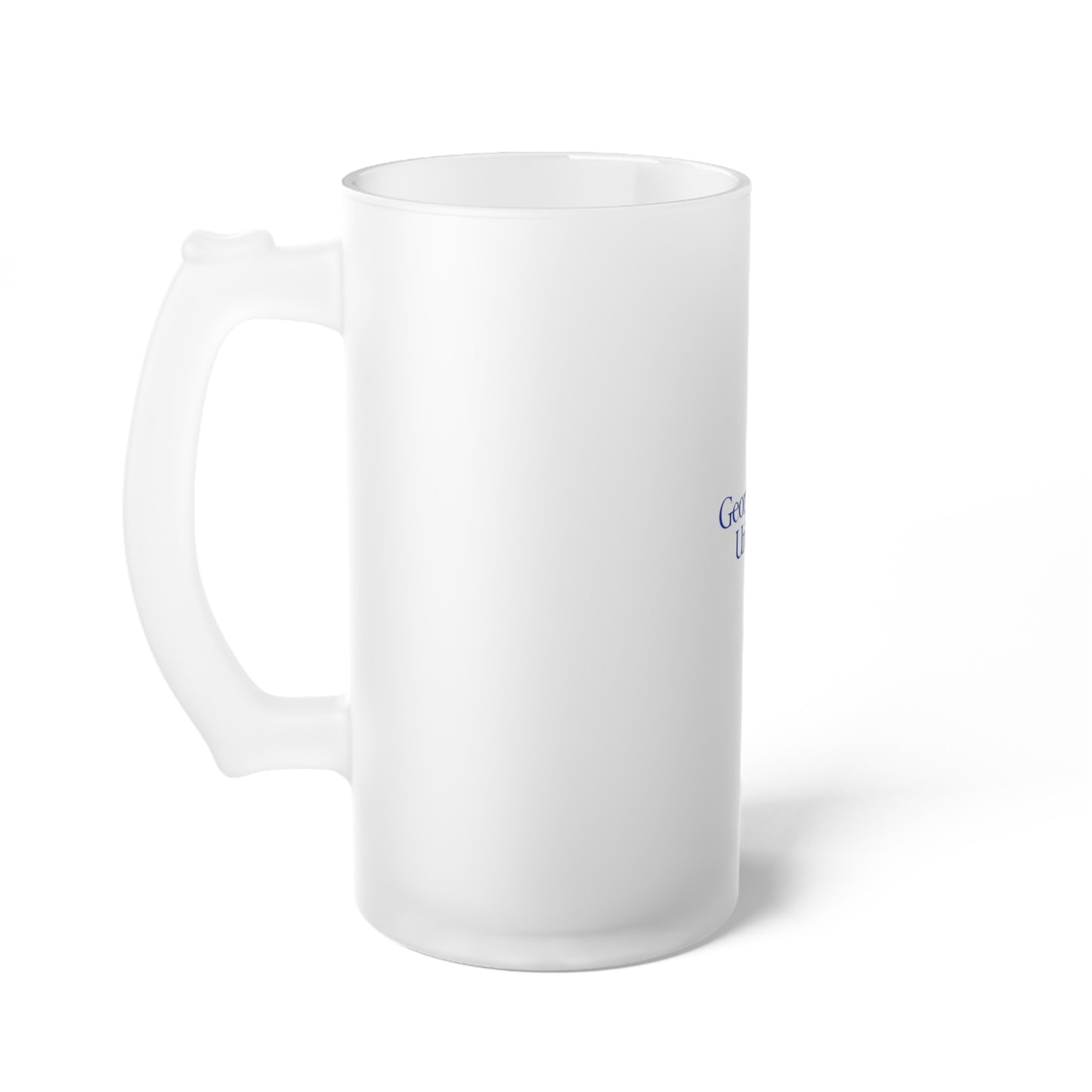 Georgia State University,  Frosted Glass Beer Mug