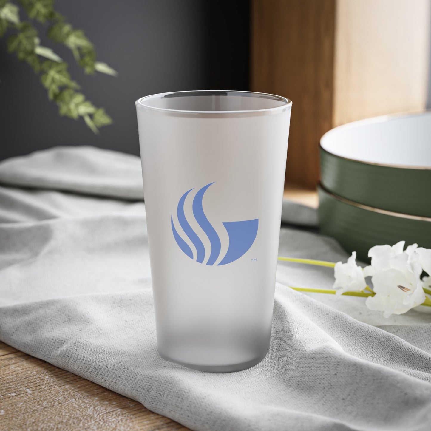 Georgia State University, Frosted Pint Glass, 16oz