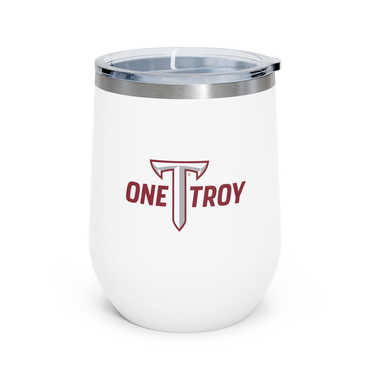 Troy University, Troy Logo,12oz Insulated Wine Tumbler