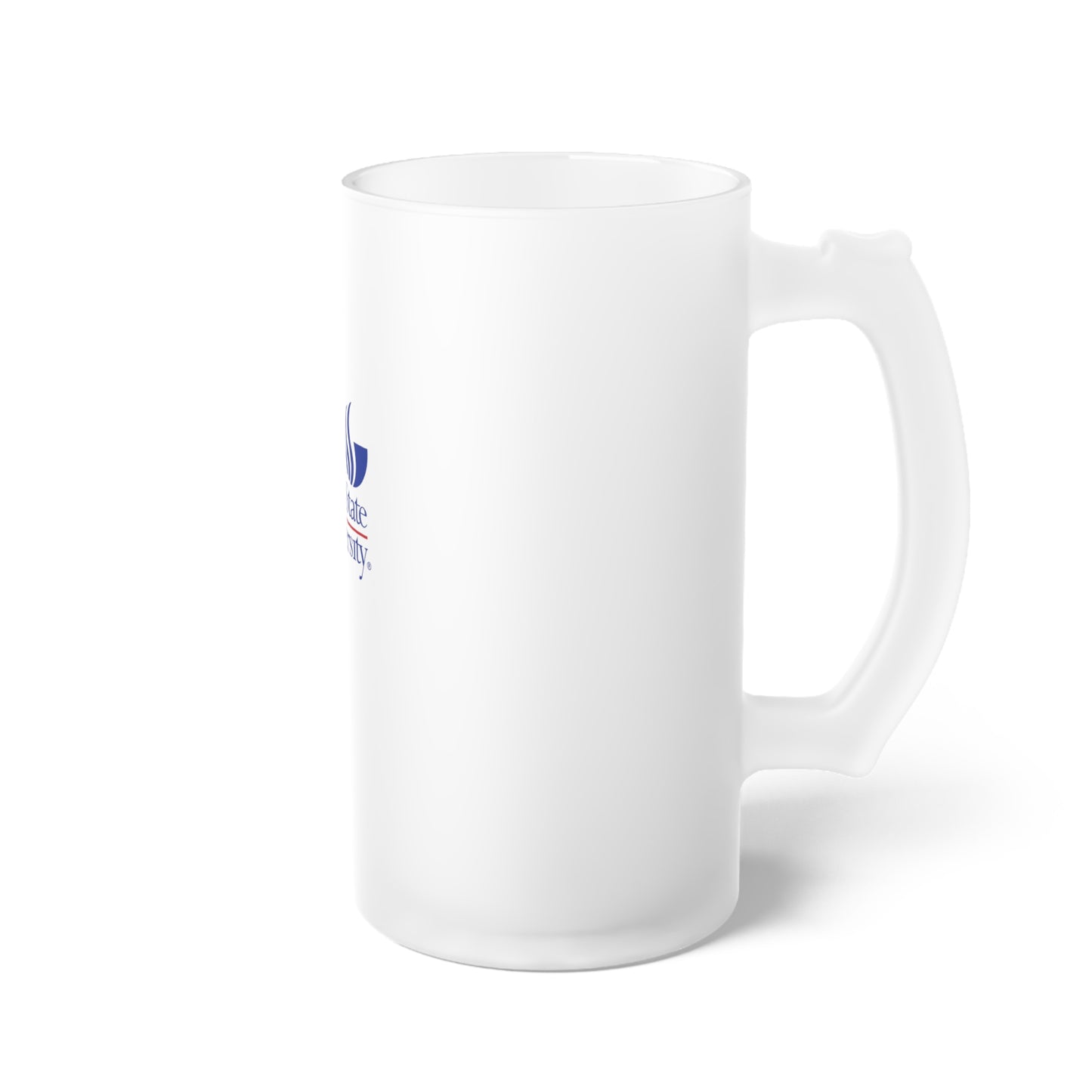 Georgia State University,  Frosted Glass Beer Mug