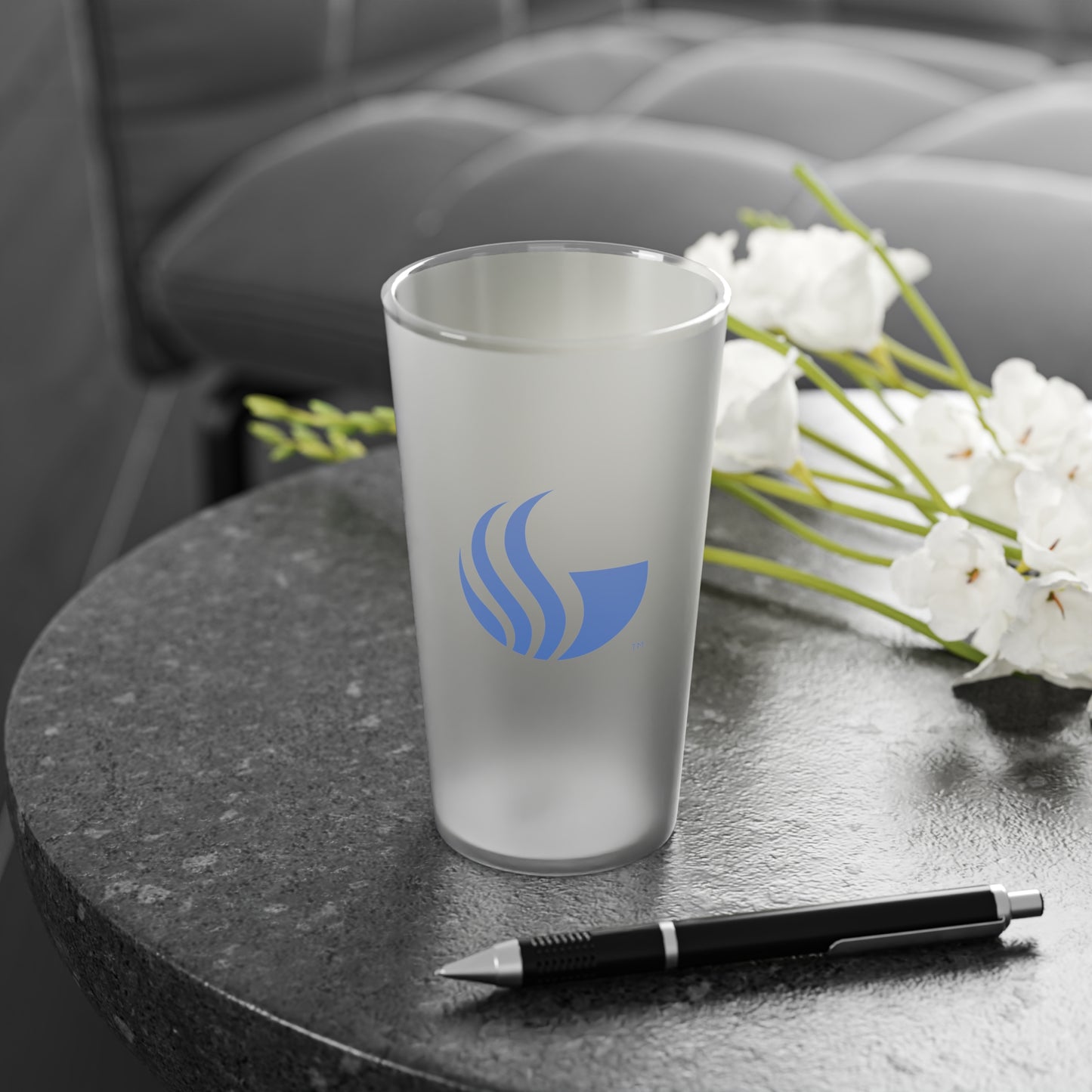 Georgia State University, Frosted Pint Glass, 16oz