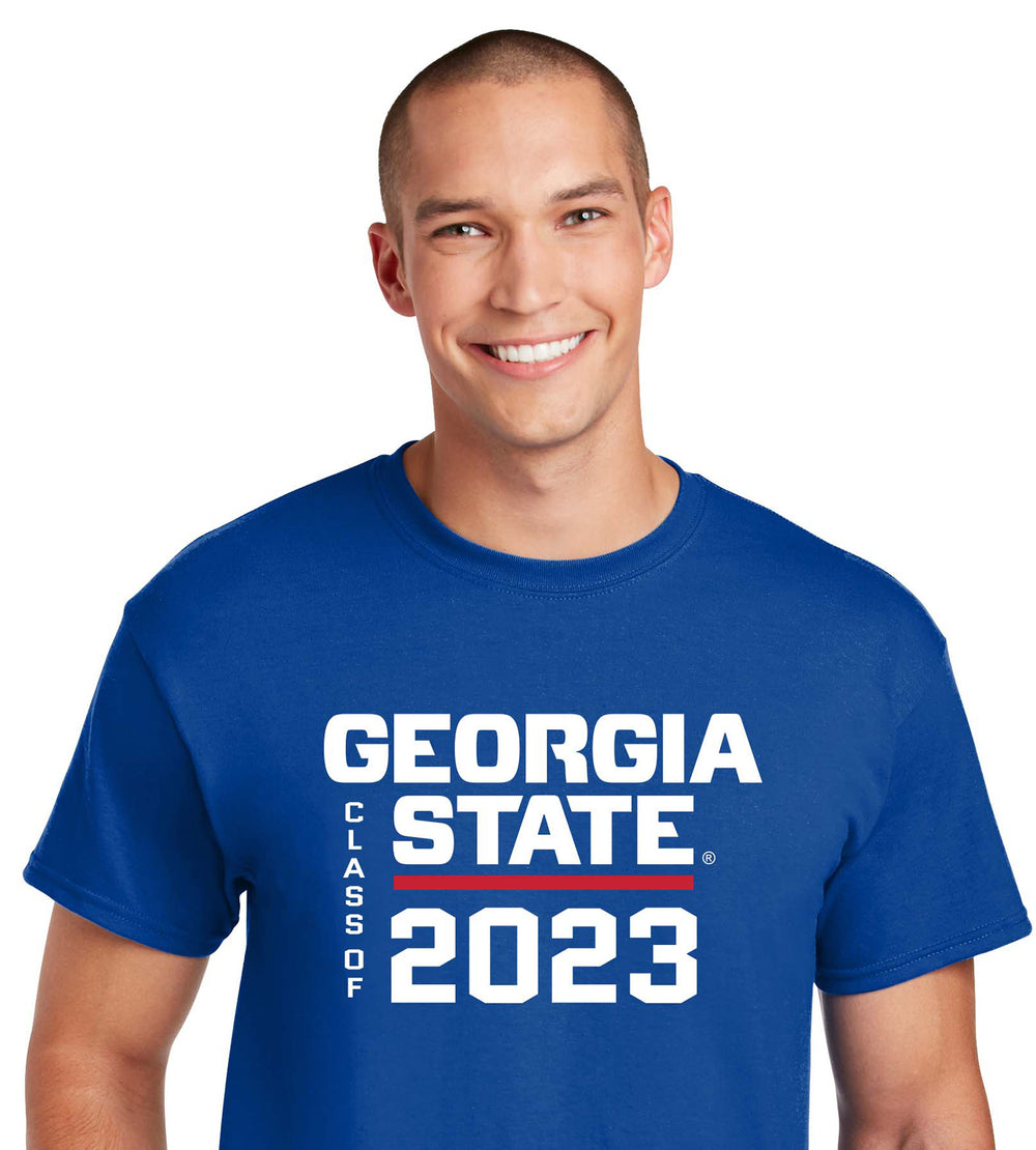 Class Of 2023 Georgia State 50 Cotton/50 Poly T-Shirt-Royal