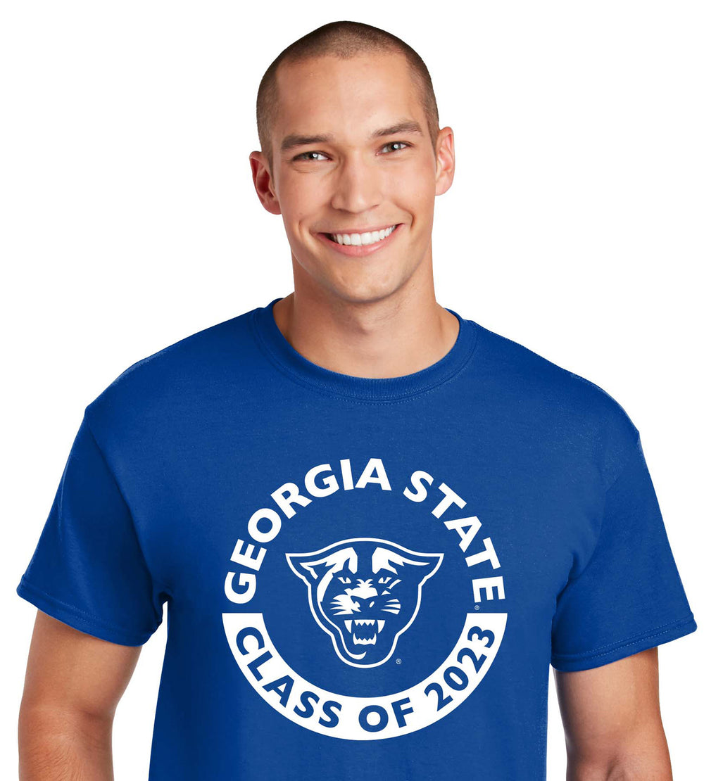 Class Of 2023 Georgia State, Panthers, 50 Cotton/50 Poly T-Shirt- Royal