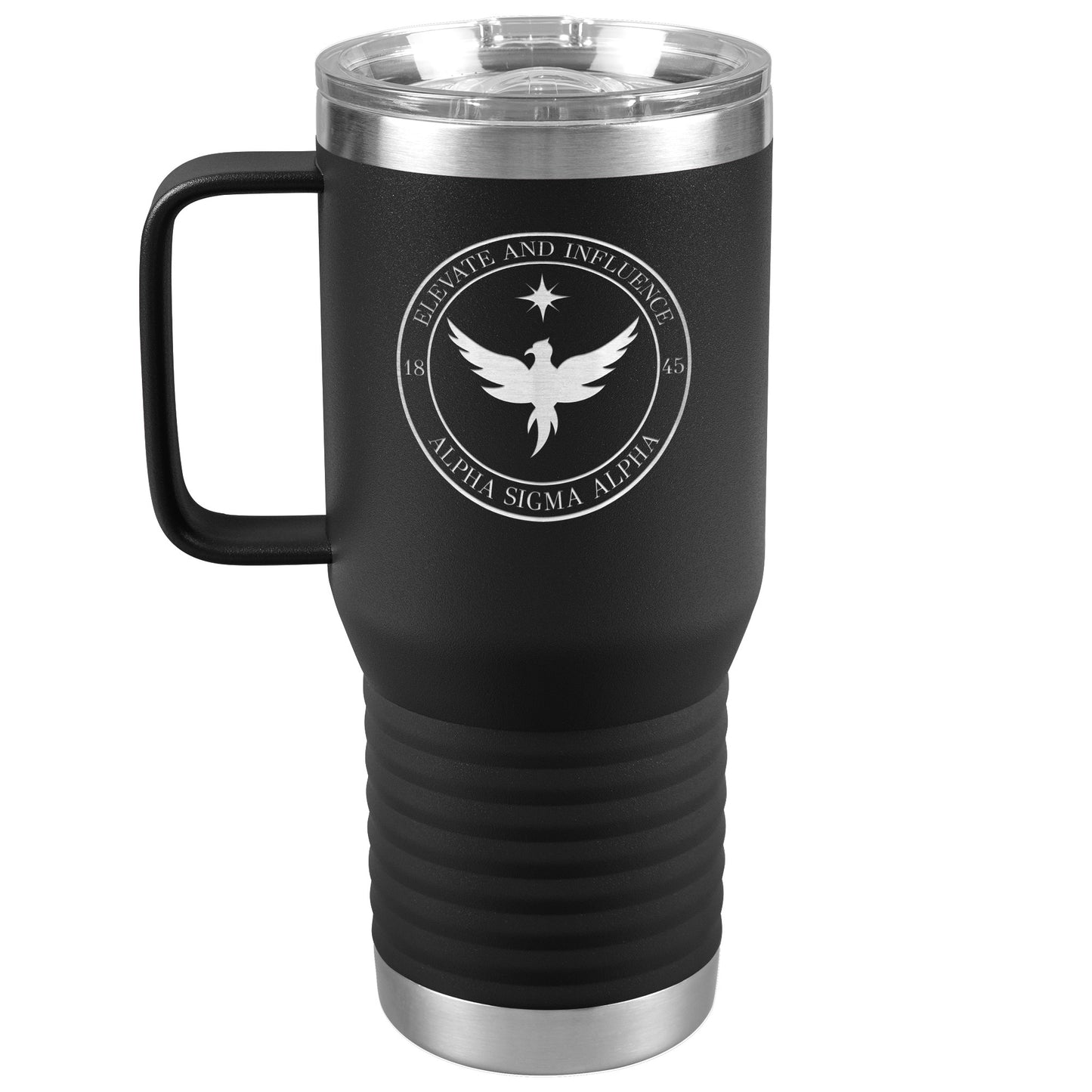 Alpha Sigma Alpha Sorority, Phoenix Logo, 20oz Travel Tumbler