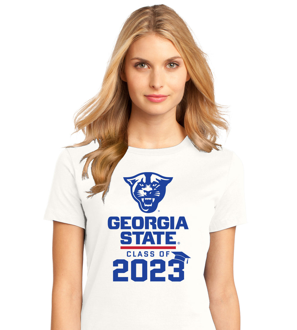 Class Of 2023 Panthers Georgia State  Women’s Tee- White