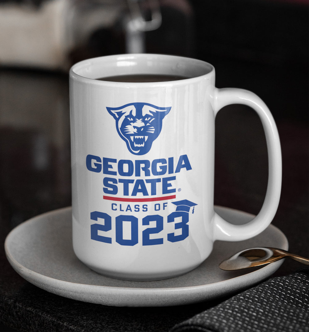 Panthers, Georgia State, Class OF 2023, White Mug-15oz