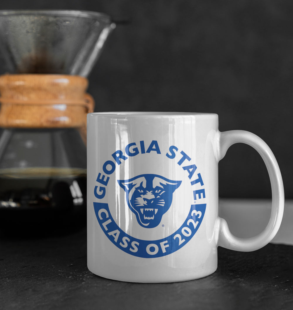 Georgia State, Panthers, Class Of 2023, White Mug - 11oz
