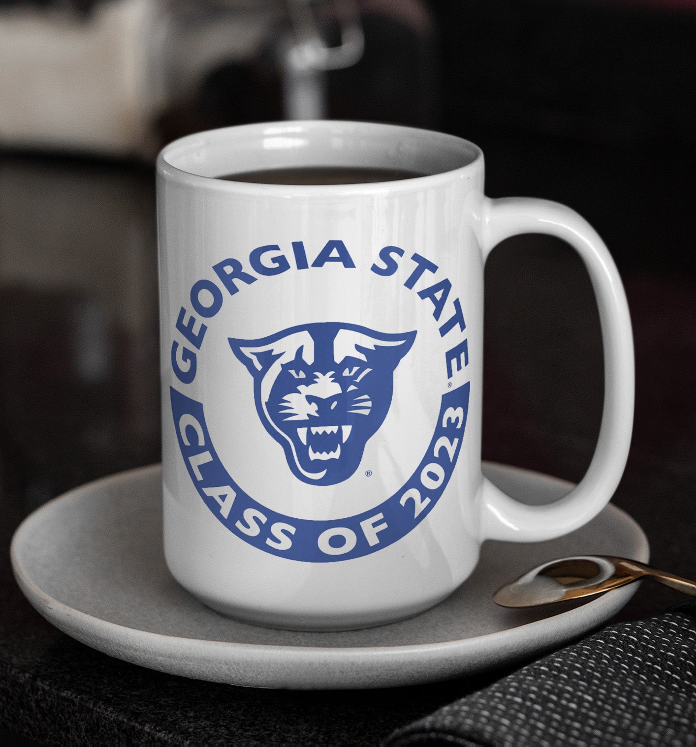 Georgia State, Panthers, Class Of 2023, White Mug - 15oz