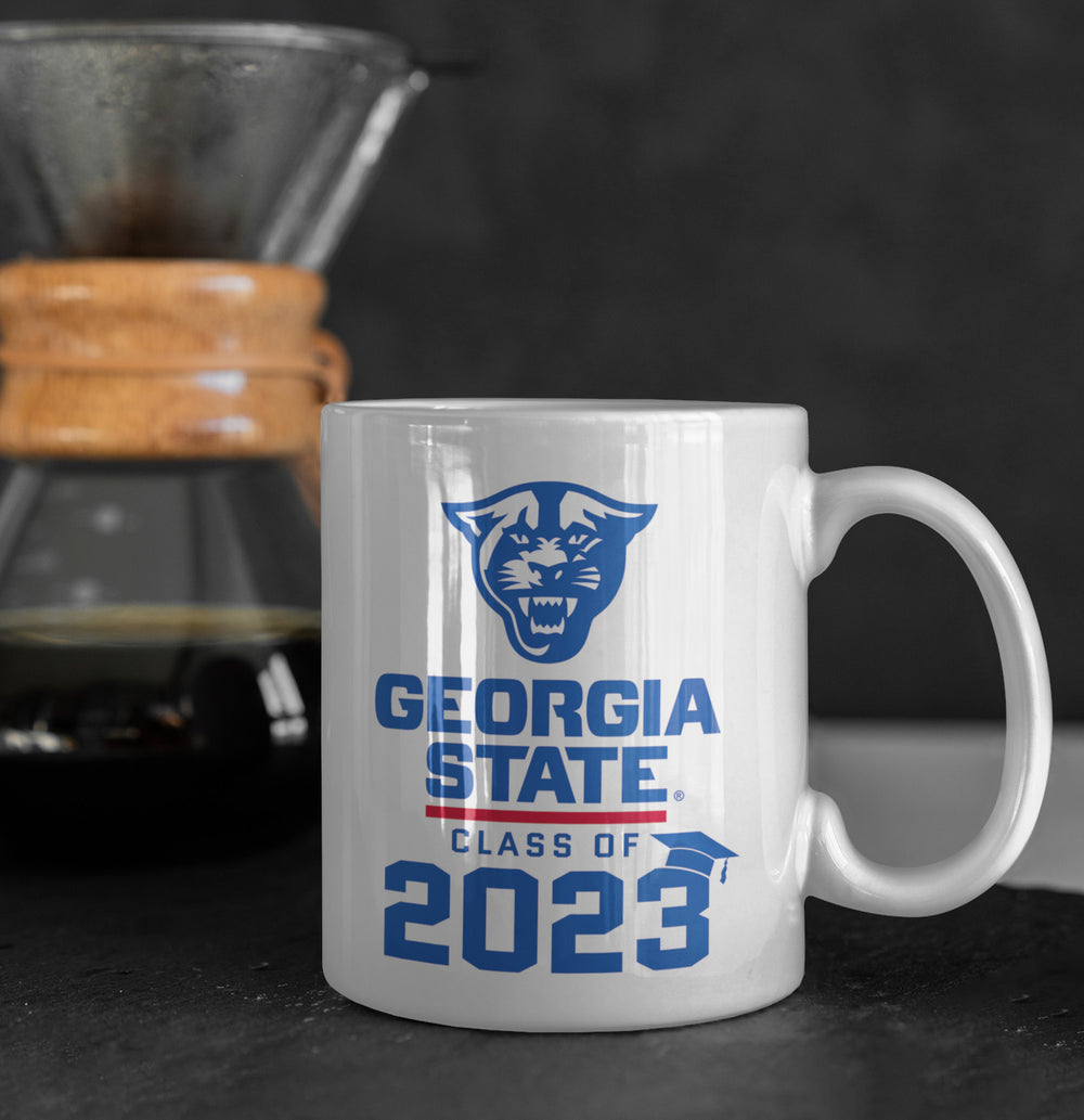 Panthers, Georgia State, Class OF 2023, White Mug-11oz