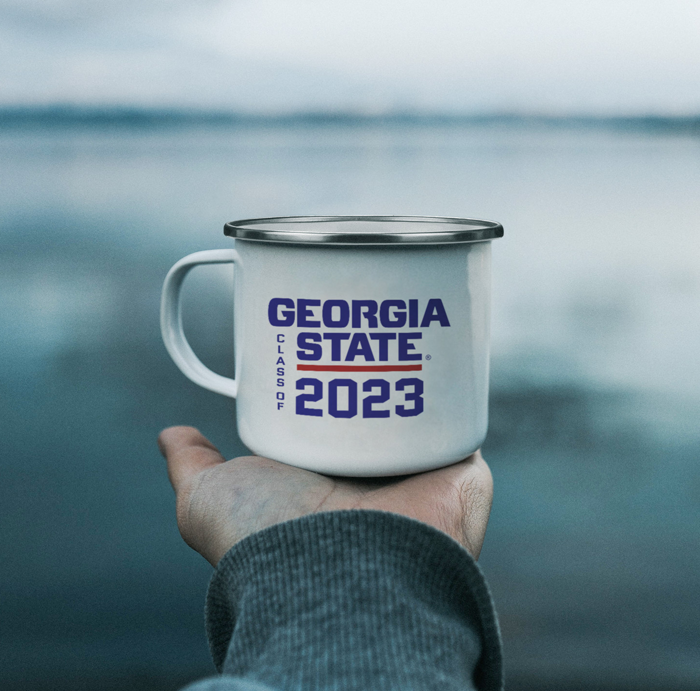 Georgia State, Class Of 2023, Camping Mug - 10oz