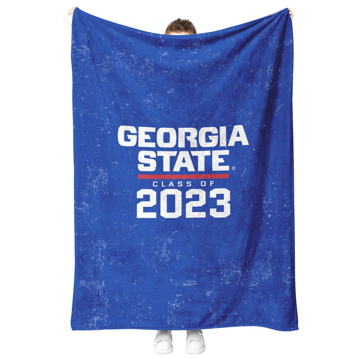 Georgia State, Class Of 2023 Fleece Blanket- Royal