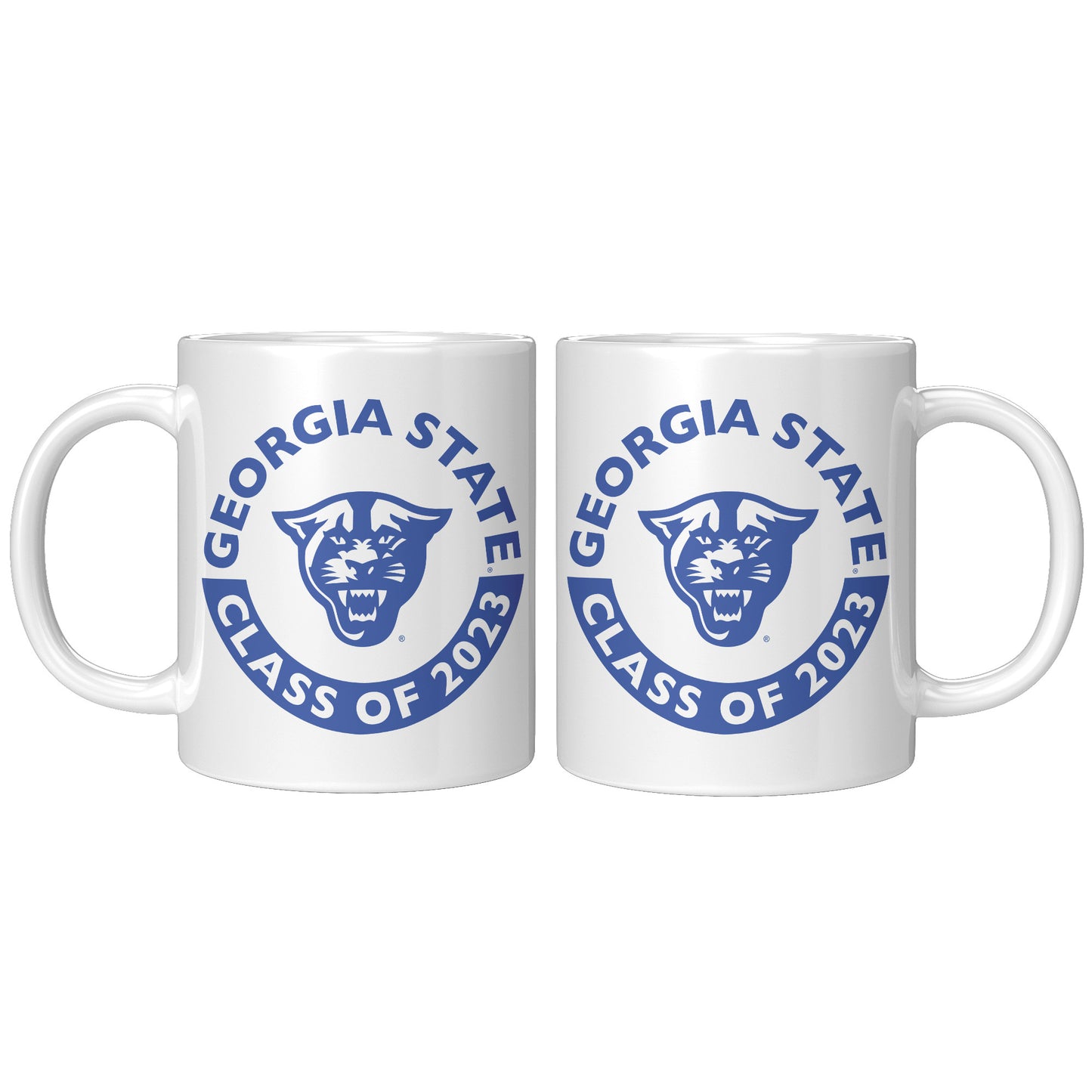 Georgia State, Panthers, Class Of 2023, White Mug - 11oz