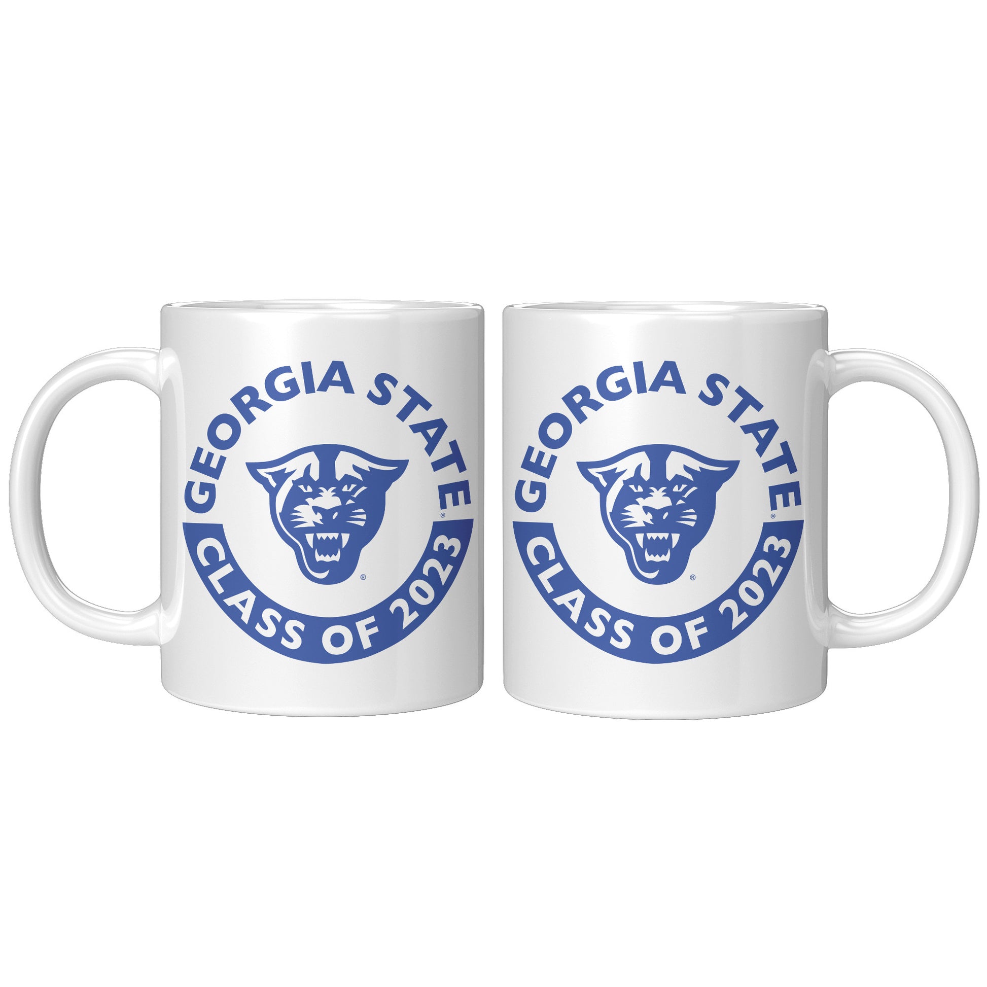 Georgia State, Panthers, Class Of 2023, White Mug - 11oz