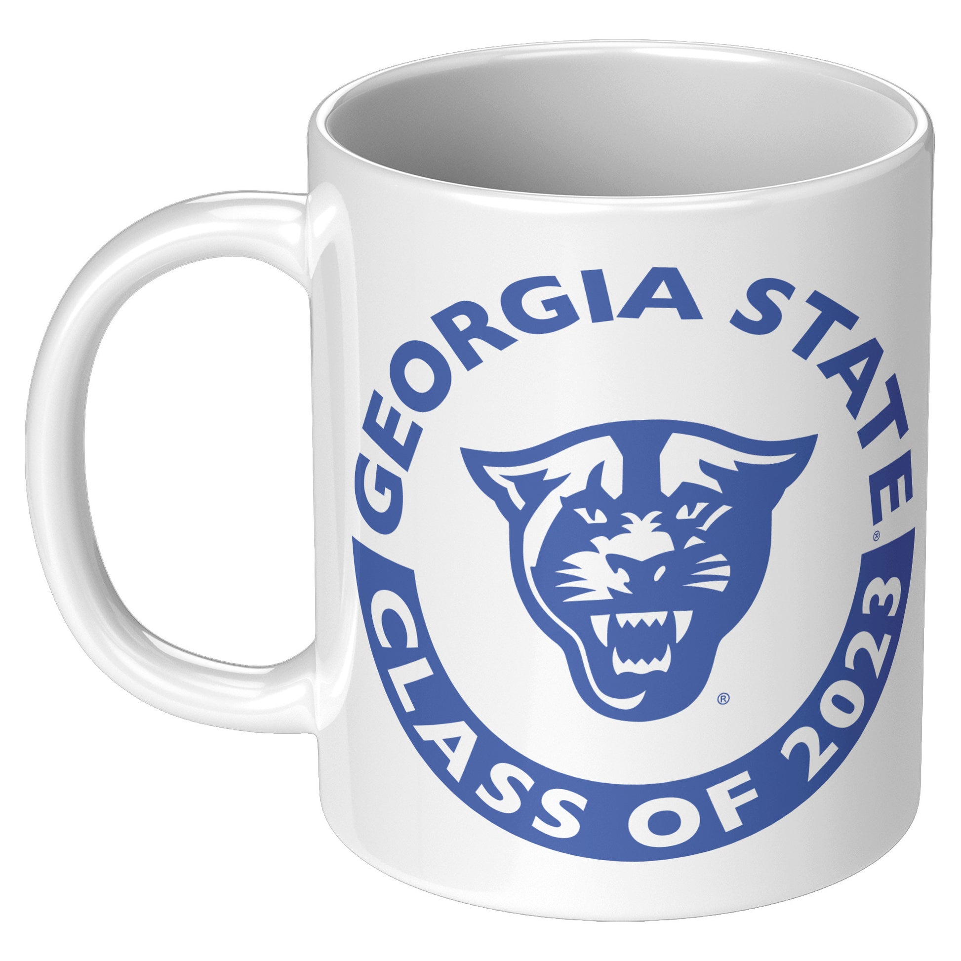 Georgia State, Panthers, Class Of 2023, White Mug - 11oz
