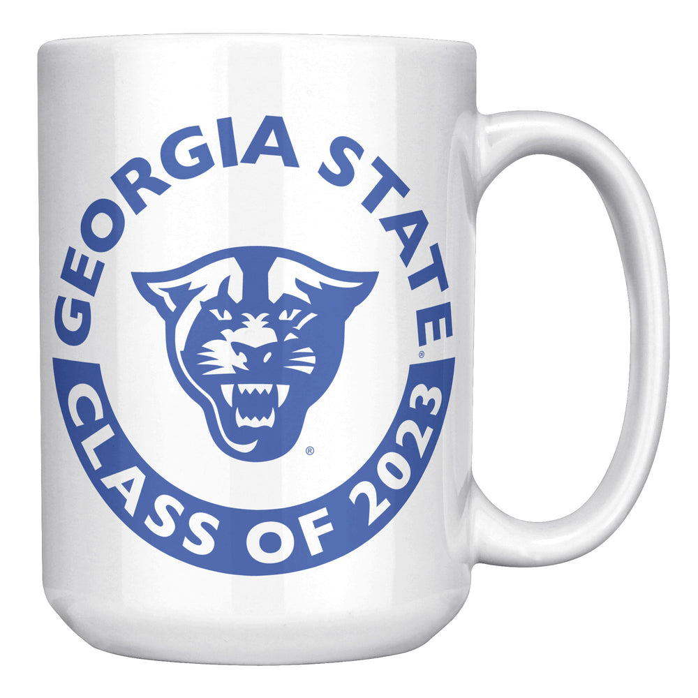 Georgia State, Panthers, Class Of 2023, White Mug - 15oz