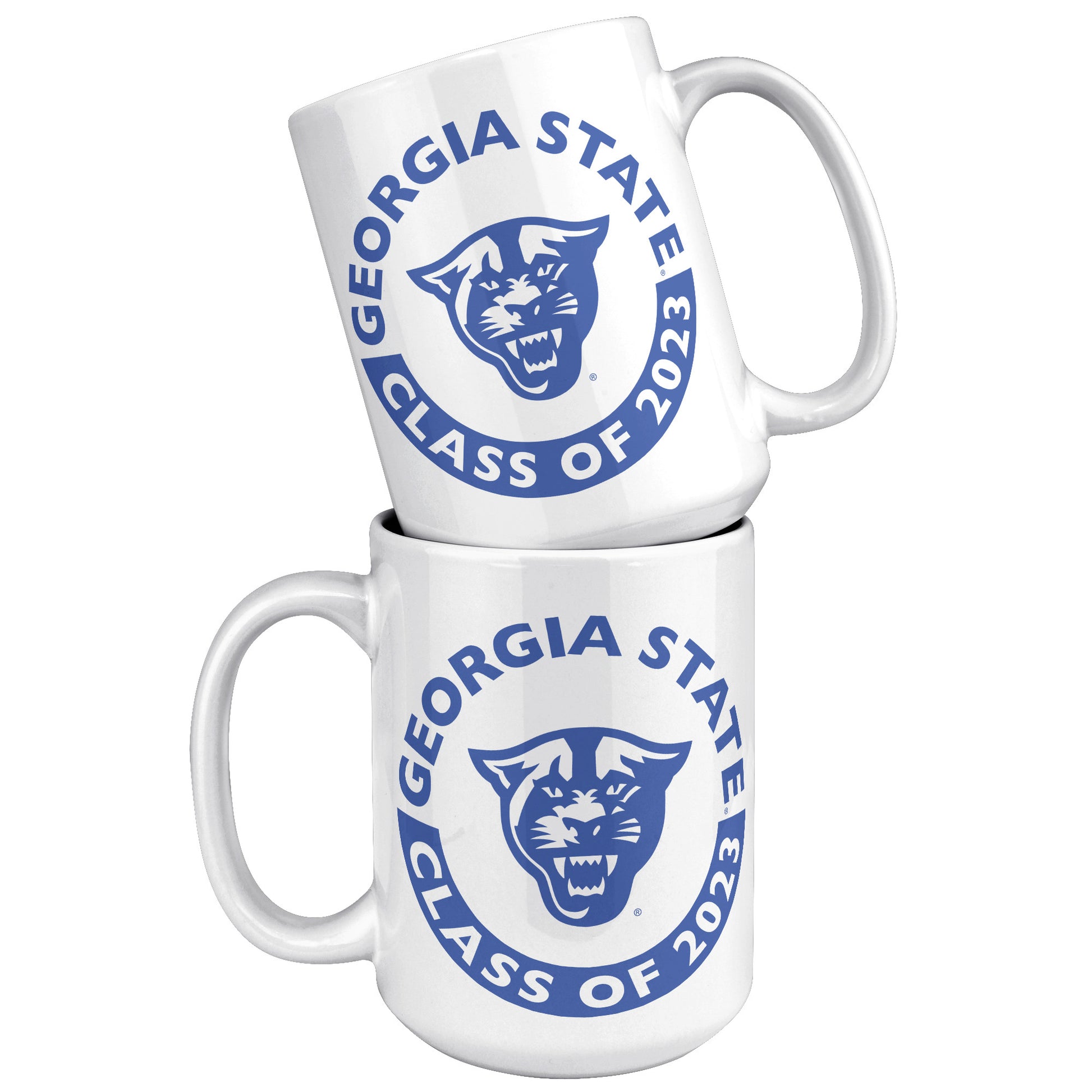 Georgia State, Panthers, Class Of 2023, White Mug - 15oz