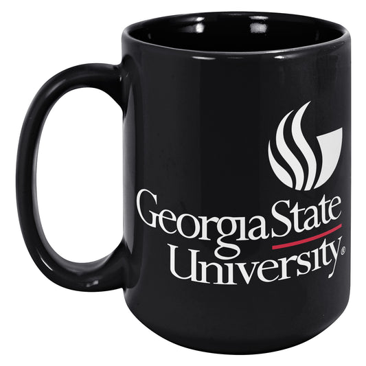 Georgia State University, 15oz Black Mug