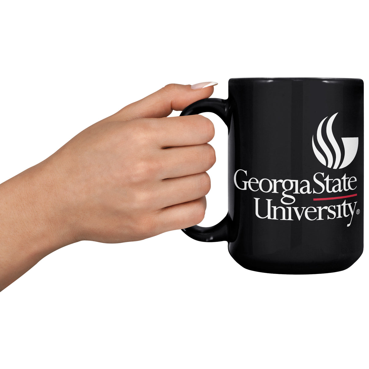 Georgia State University, 15oz Black Mug