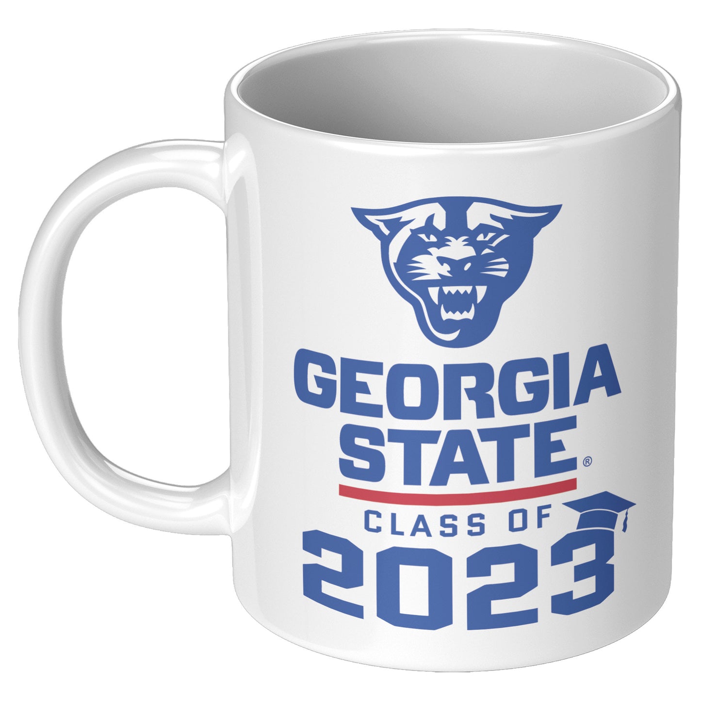 Panthers, Georgia State, Class OF 2023, White Mug-11oz