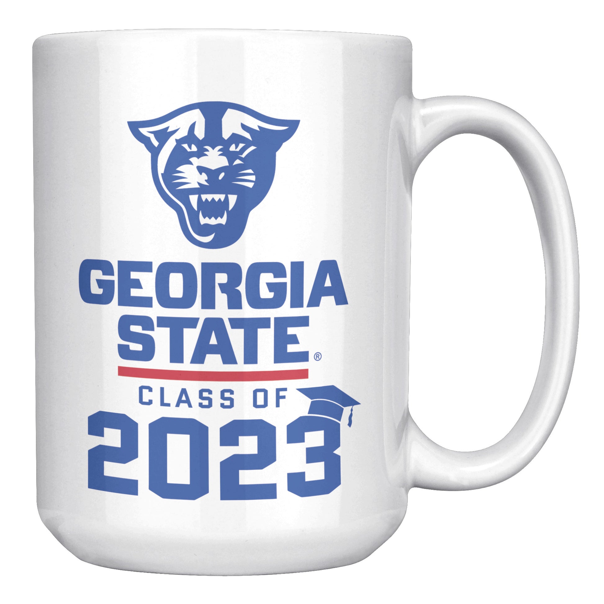 Panthers, Georgia State, Class OF 2023, White Mug-15oz