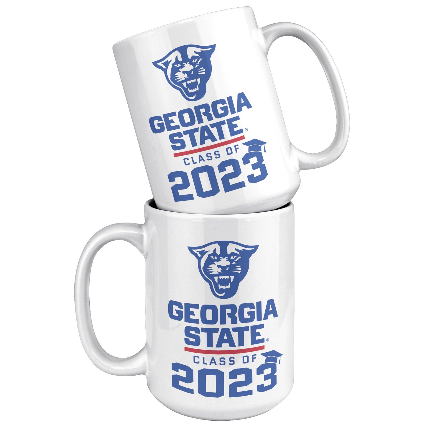 Panthers, Georgia State, Class OF 2023, White Mug-15oz