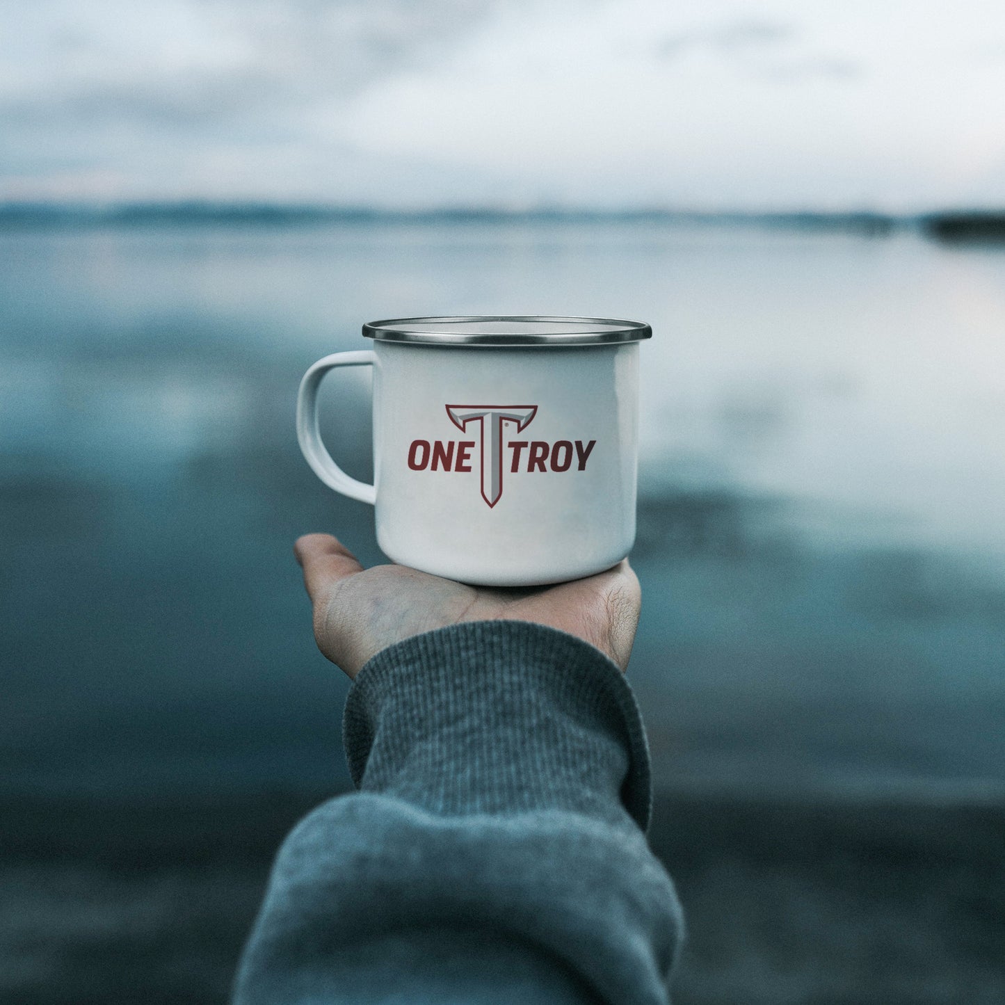 Troy University, One Troy Logo, 10oz Camping Mug