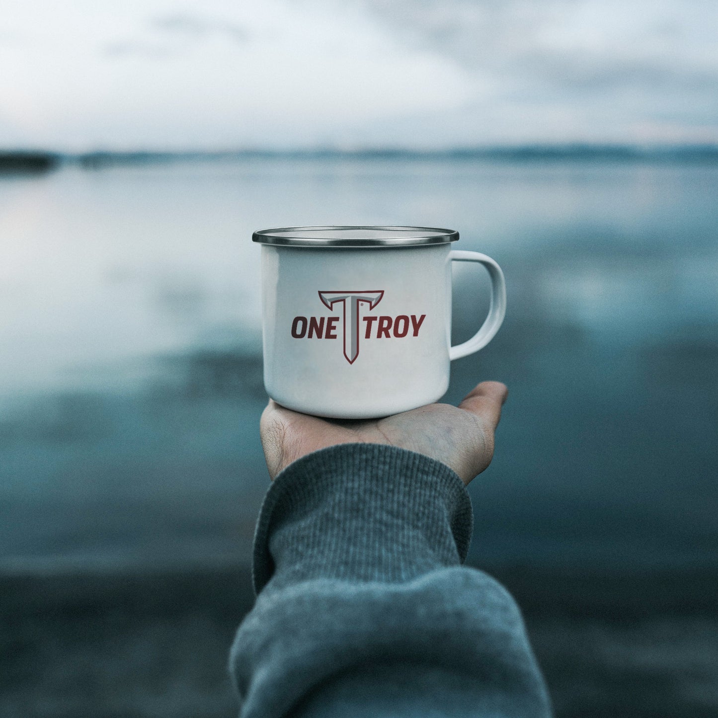 Troy University, One Troy Logo, 10oz Camping Mug
