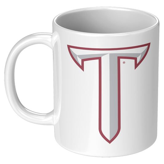 Troy University, Troy Logo, 11oz White Mug