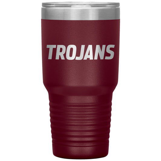 Troy University, Trojans Logo, 30oz Insulated Tumbler