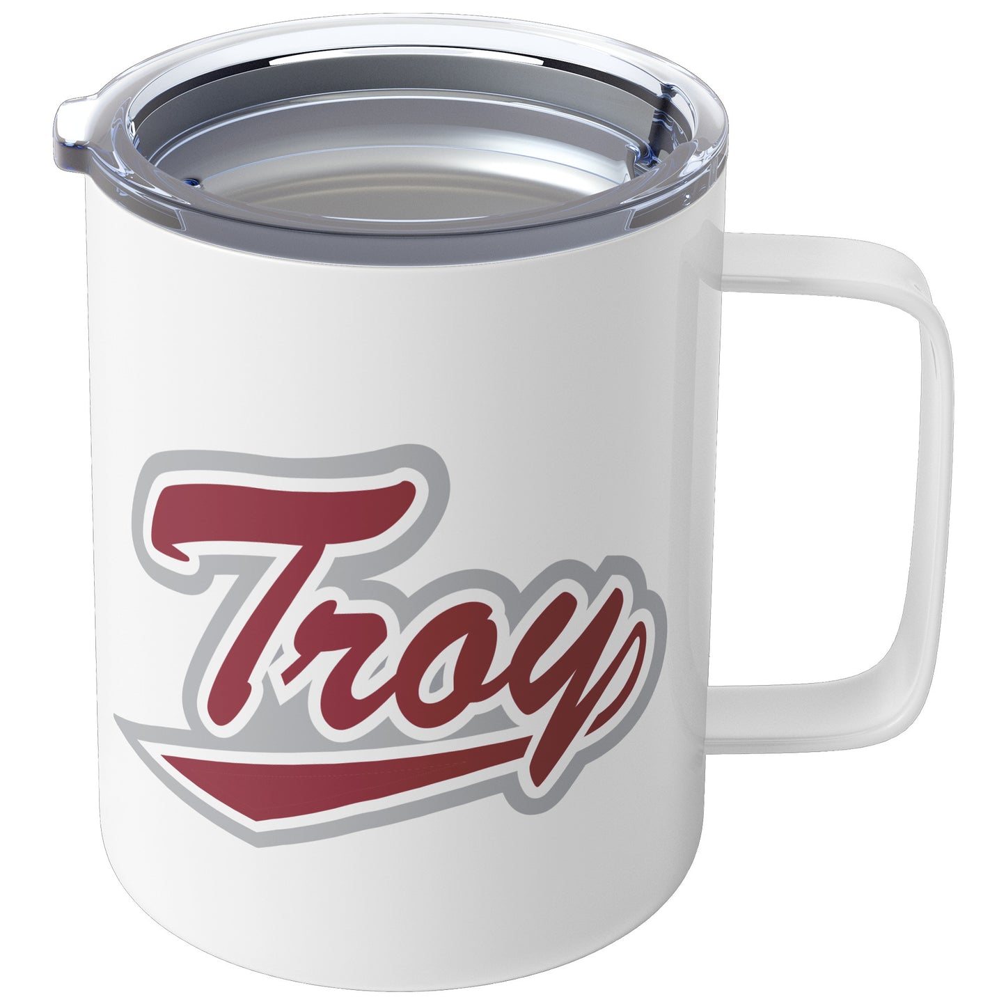 Troy University, Troy Logo, 10oz Insulated Coffee Mug