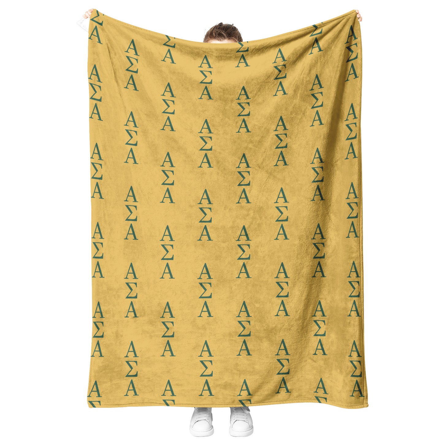 Alpha Sigma Alpha Sorority, Greek Letters Pattern, Fleece Blanket