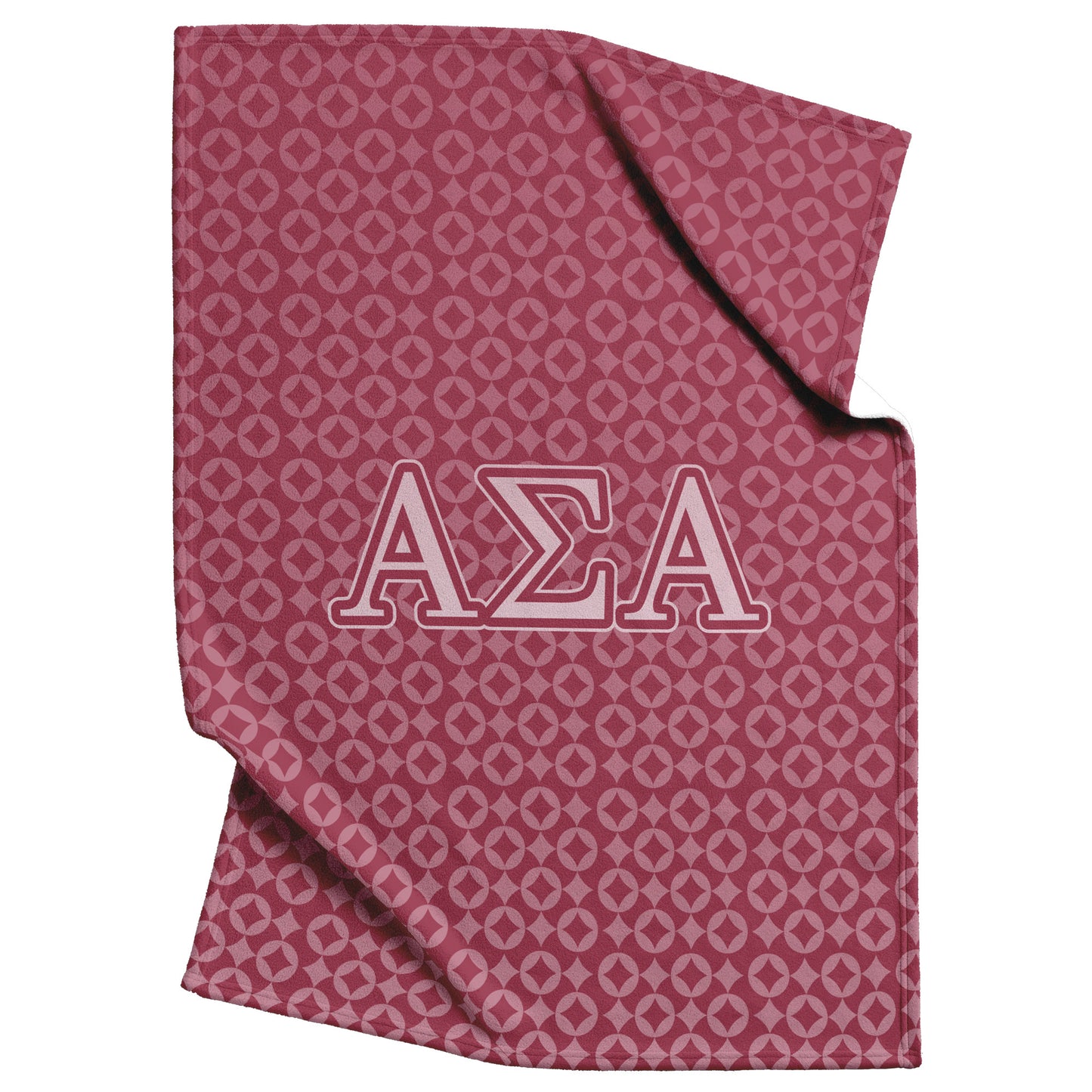 Alpha Sigma Alpha Sorority, Greek Letters Logo, Fleece Blanket