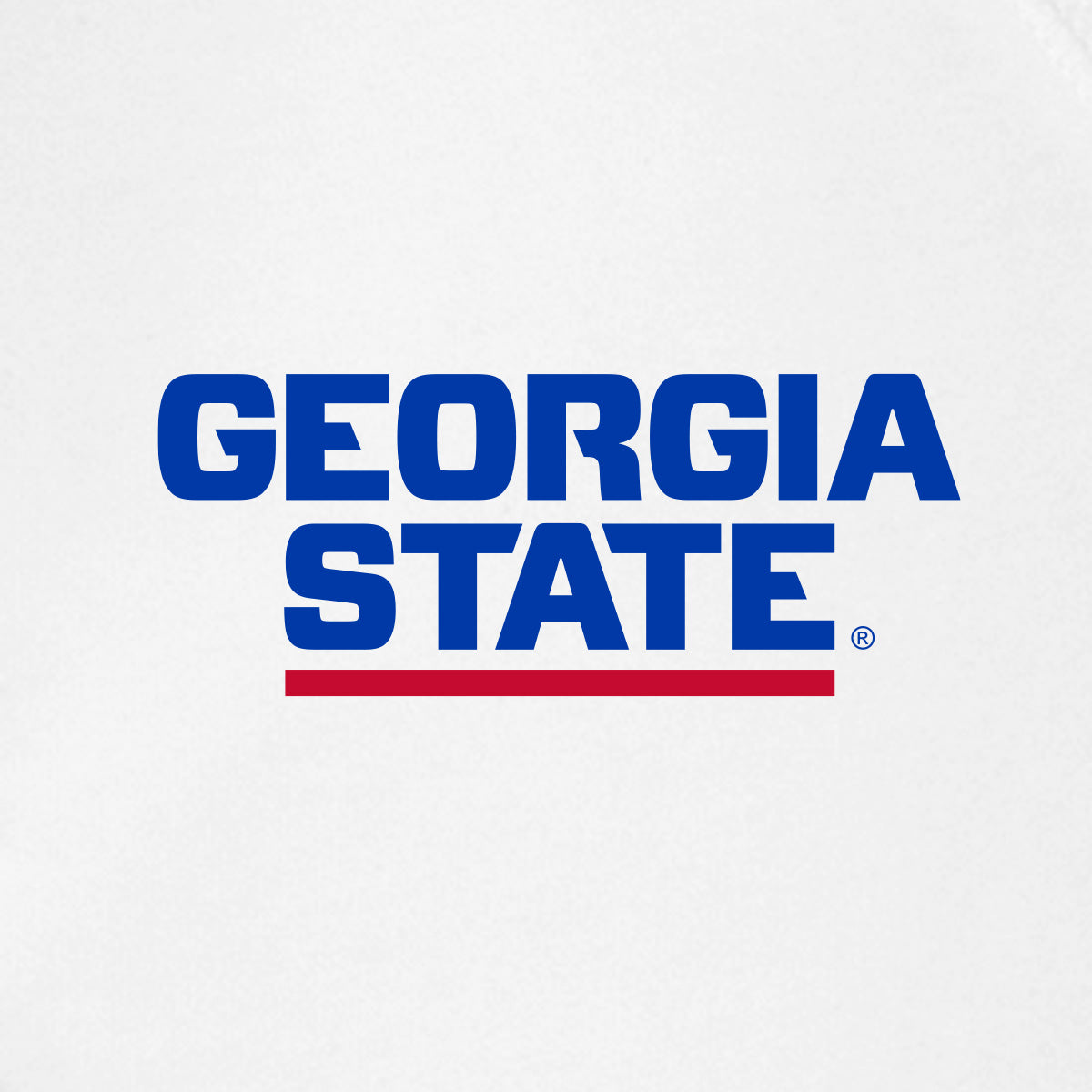 Georgia State Ladies Sueded Cotton Blend Full-Zip Hoodie-White